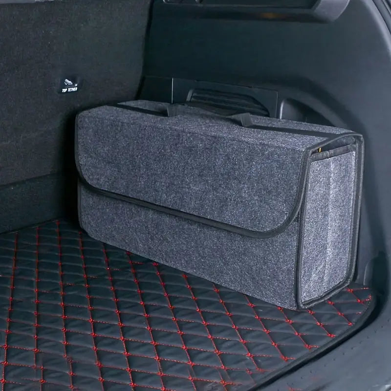 Organizator pentru portbagaj, Zola®, pliabil, anti-alunecare, poliester, inchidere velcro, 24 x 50 x 17 cm, negru Organizator pentru portbagaj, Zola®, pliabil, anti-alunecare, poliester, inchidere velcro, 24 x 50 x 17 cm, negru